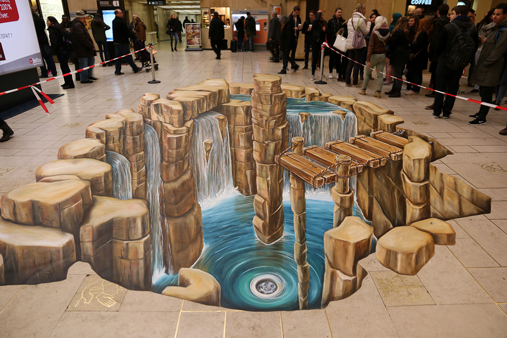 3D straatkunst